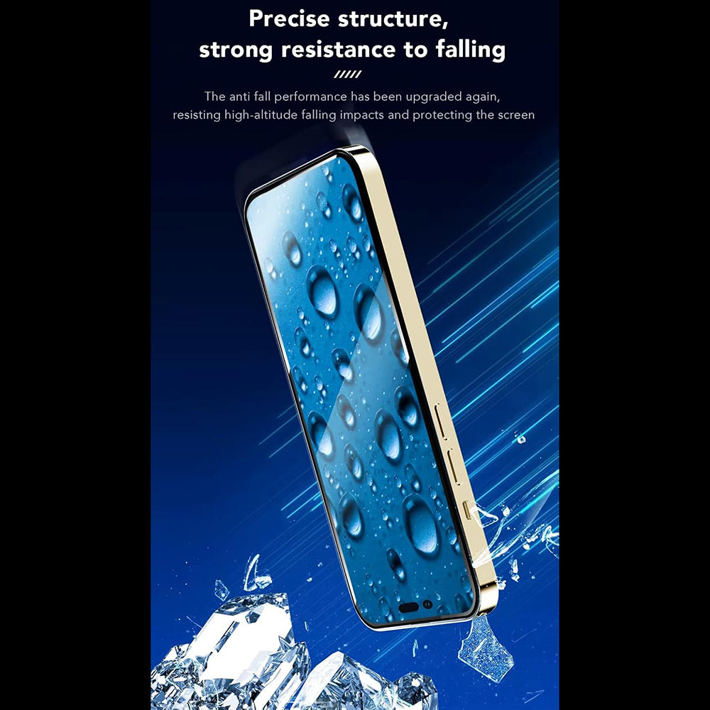 Anank 3X Vahvistettu Näytönsuoja Apple iPhone 17e / 16e / 14 / 13 Pro, Karkaistu Lasi, Täysi Liima, 2.5D, Musta