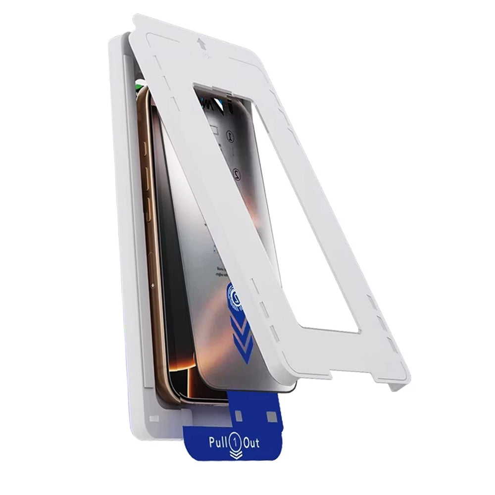 Anank 5X vahvistettu suojakalvon levitin Apple iPhone 17 Pro Maxille, Turvalasi, Täysliima, 2.5D, Musta