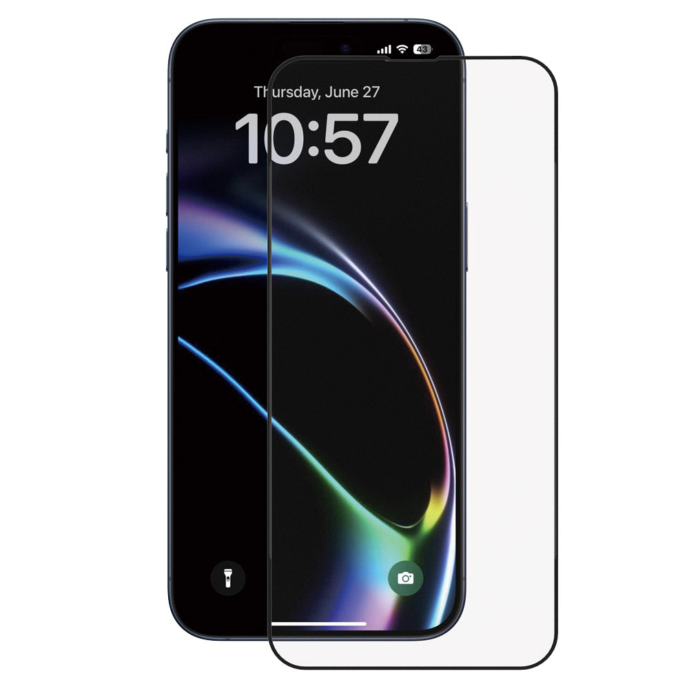 Anank 5X vahvistettu suojakalvo Apple iPhone 17 Pro:lle, karkaistu lasi, täysliima, 2.5D, musta