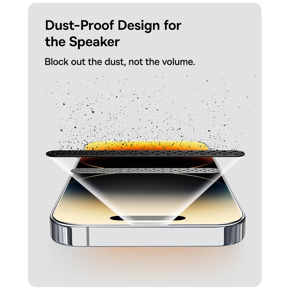 Anank 5X vahvistettu suojakalvo Apple iPhone 17 Pro:lle, karkaistu lasi, täysliima, 2.5D, musta