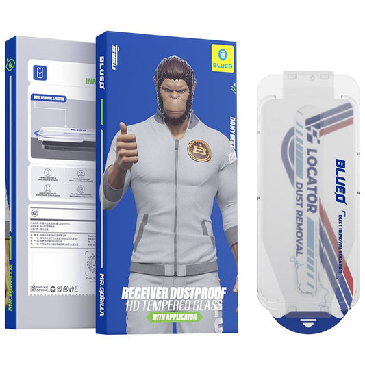 Blueo Anti-Dust HD Applicator Pro -suojakalvo Apple iPhone 17 Airille, Panssarilasi, Täysliima