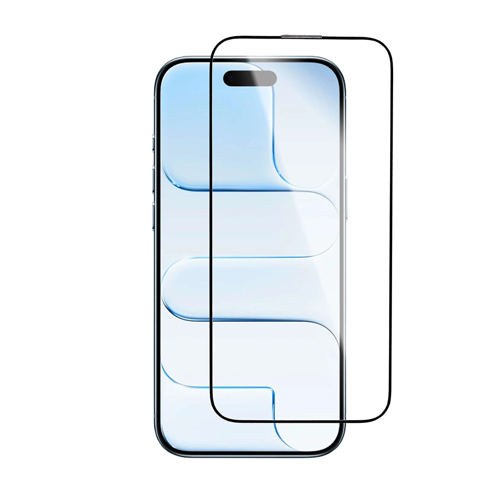 Blueo Crystal Anti-Scratch -suojakalvo Apple iPhone 17 Airille, Turvalasi, Full Glue, Musta