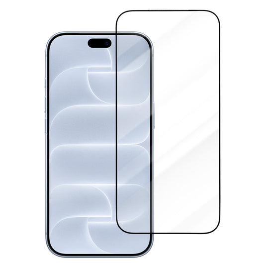 Blueo Drop Resistant -näytönsuojalasi Apple iPhone 18 Pro / 17 Pro / 17 / 16 Pro -puhelimille, karkaistua lasia, koko pinnan liimapinta, musta