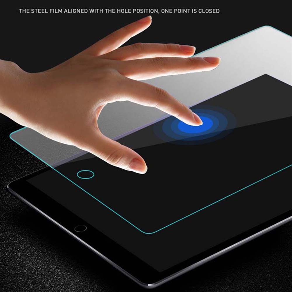 Blueo HD -näytönsuojakalvo Apple iPad 10.2 (2021) / 10.2 (2020) / 10.2 (2019) -laitteille, Panssarilasi, Täysliima