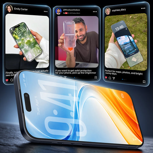 Torras OrigArmor -näytönsuoja Apple iPhone 18 Pro Max / 17 Pro Max -puhelimille, karkaistu lasi, täysi liima