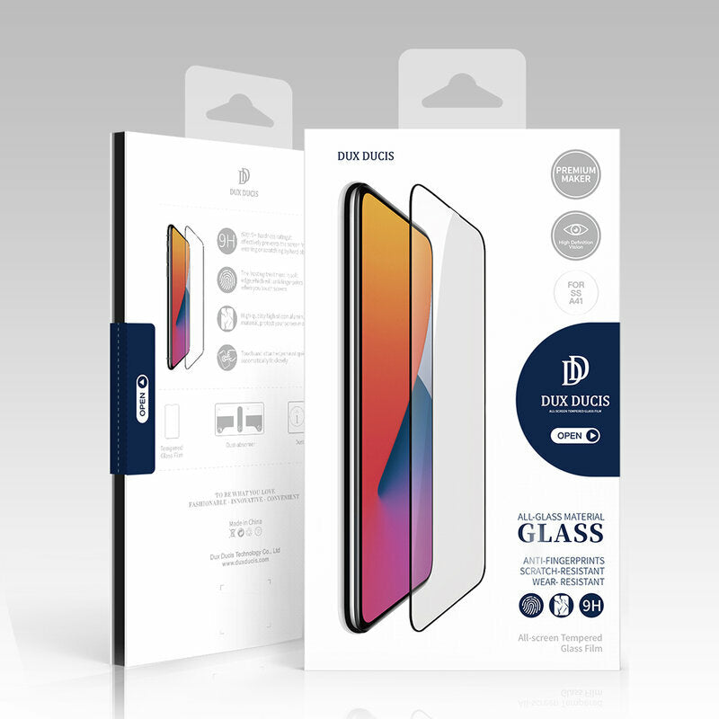 Suojakalvo DUX DUCIS näytölle Xiaomi Redmi Note 13 4G / Note 13 Pro 4G / Note 13 5G, Panssarilasi, Täysliima, Musta