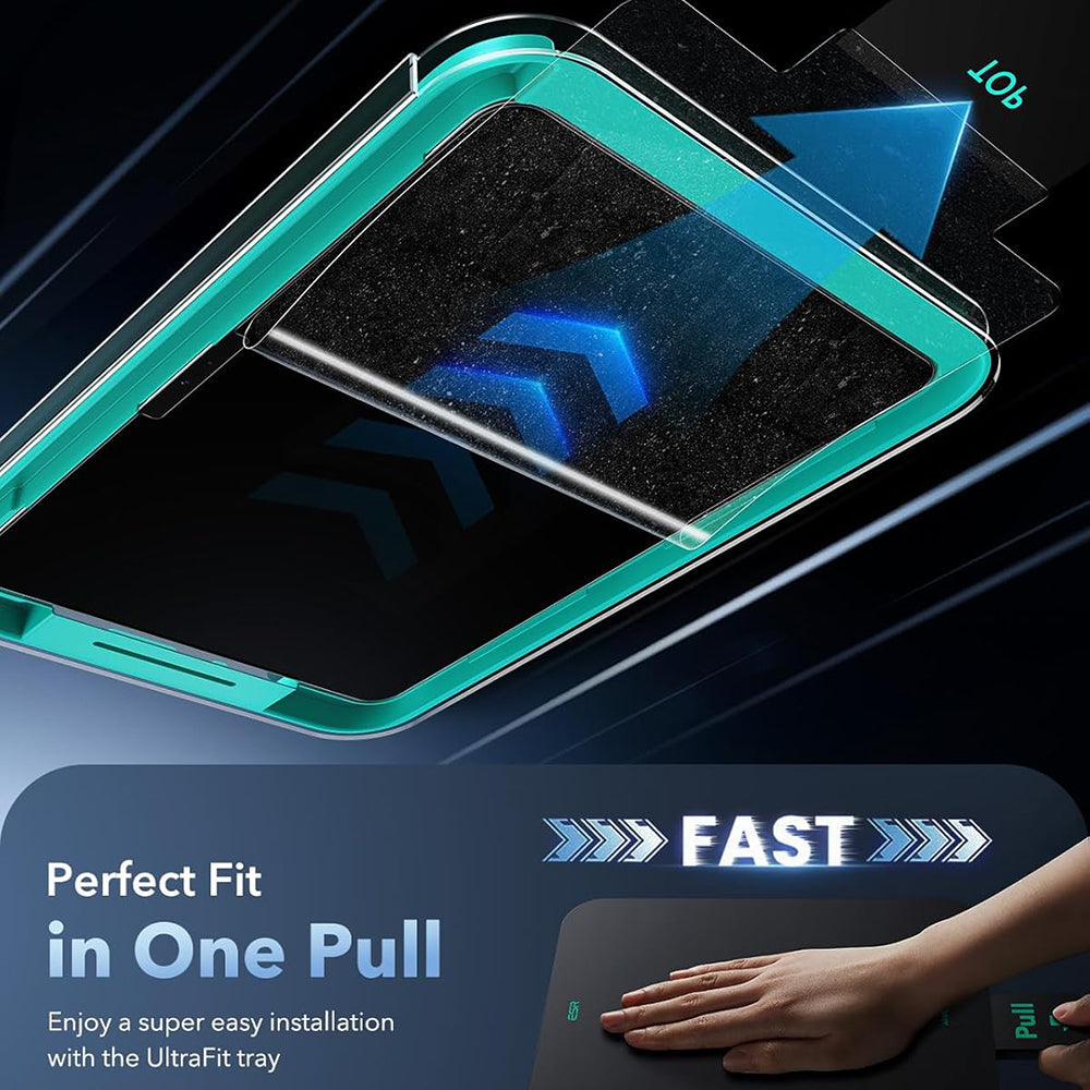 ESR Armorite Paper Feel UltraFit -näytönsuojakalvo Apple iPadille (2025) / (2022), Panssarilasi, Täysliima, 2 kappaleen setti