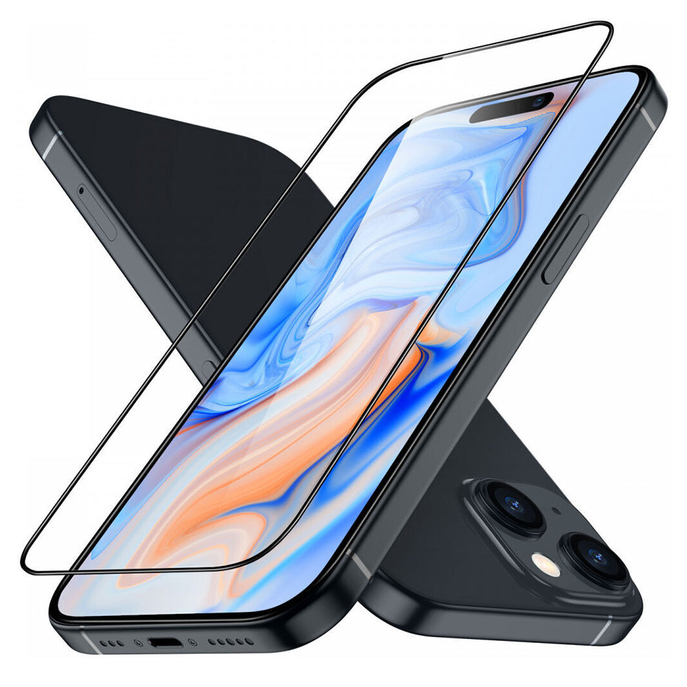ESR Armorite -näytönsuojakalvo Apple iPhone 15 Plus -puhelimelle, Panssarilasi, Täysliima, Musta