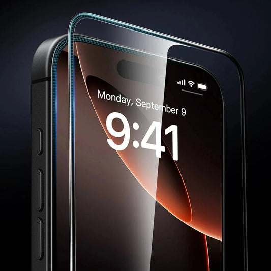 ESR Armorite UltraFit -näytönsuojakalvo Apple iPhone 17 Pro Maxille, Panssarilasi, Täysliima, 3 kappaleen setti