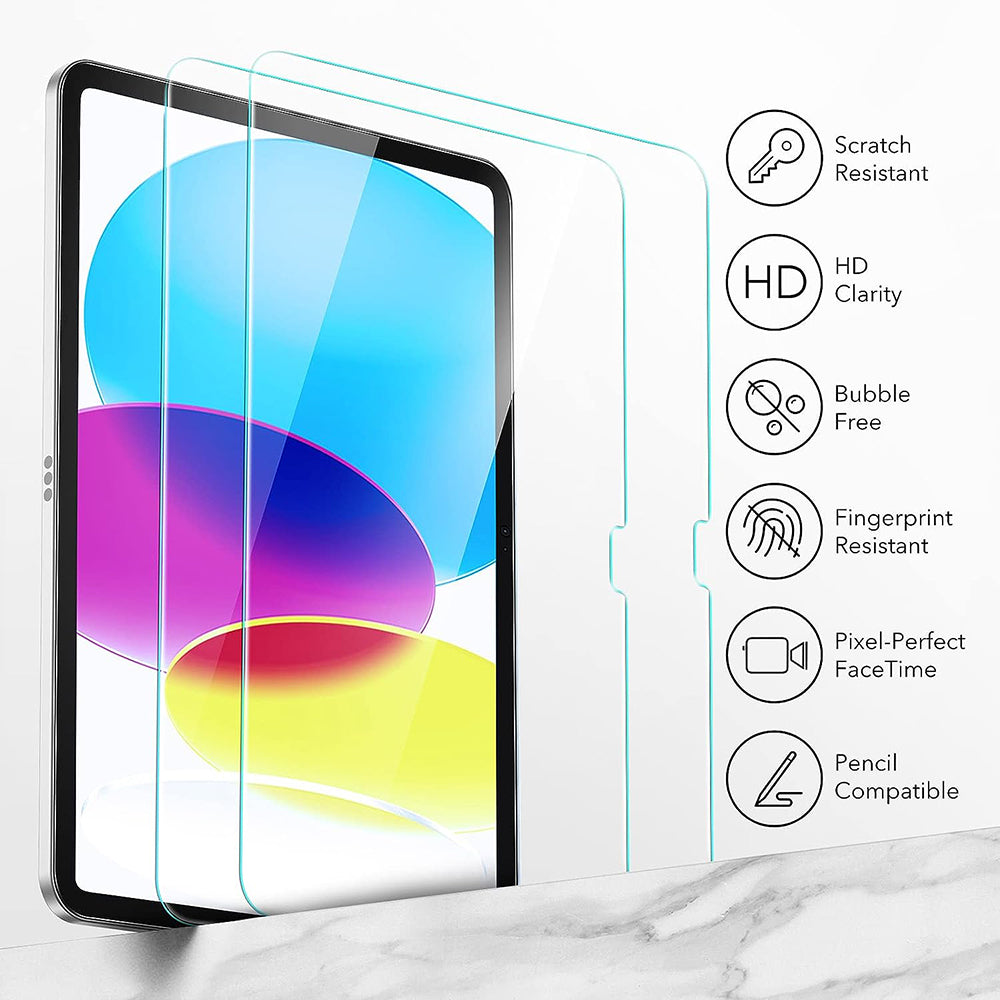 ESR-näytönsuojakalvo Apple iPadille (2025) / (2022), Panssarilasi, Full Glue, 2 kappaleen setti