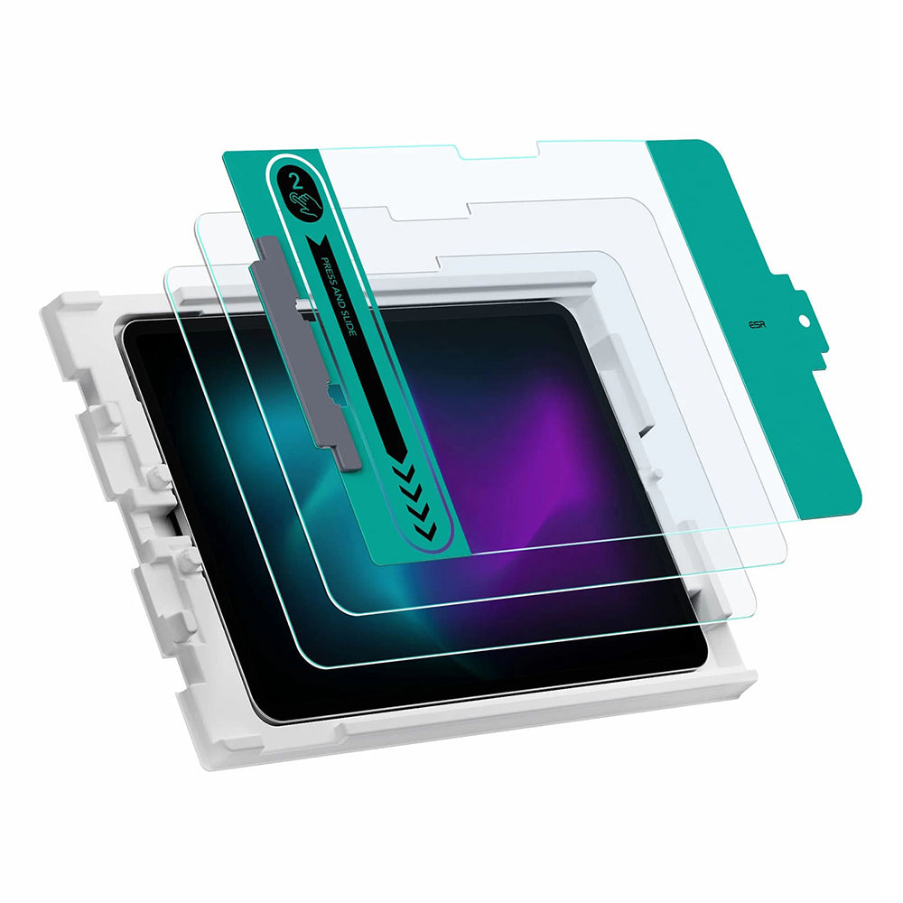 ESR-näytönsuojakalvo Apple iPad Pro 13 (2024) varten, Panssarilasi, Full Glue, 2 kappaleen setti
