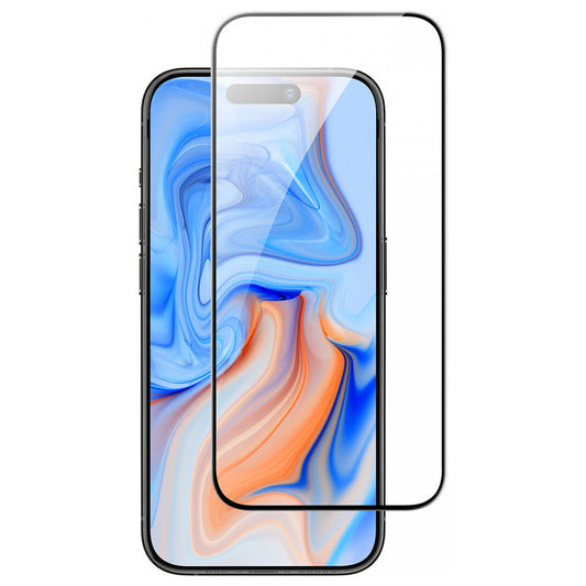 ESR Screen Protector for Apple iPhone 15, Tempered Glass, Full Glue, Black