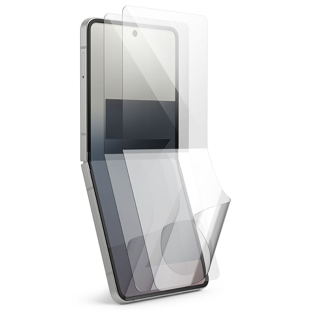 Ringke Dual Easy Pro sisäinen näytönsuojakalvo Samsung Galaxy Z Flip7 F766:lle, Muovi, 2 kappaleen setti