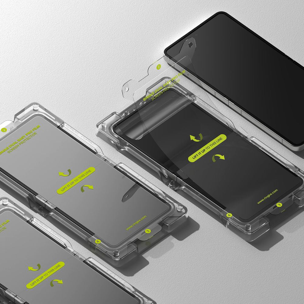 Ringke Dual Easy Pro sisäinen näytönsuojakalvo Samsung Galaxy Z Flip7 F766:lle, Muovi, 2 kappaleen setti