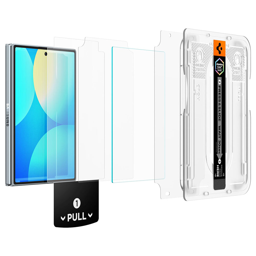 Spigen GlastR EZ FIT Pro HD ulkoinen näytönsuoja Samsung Galaxy Z Fold8 F971:lle, karkaistu lasi, täyteeliimalla AGL11942