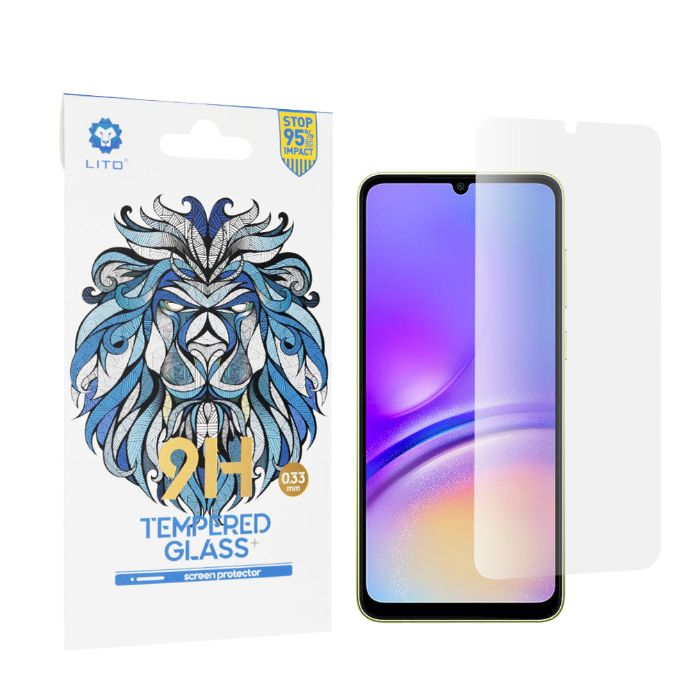 Lito Classic -näytönsuoja Samsung Galaxy A05s A057 / A05 A055:lle, karkaistu lasi, täysiliimainen, 2.5D