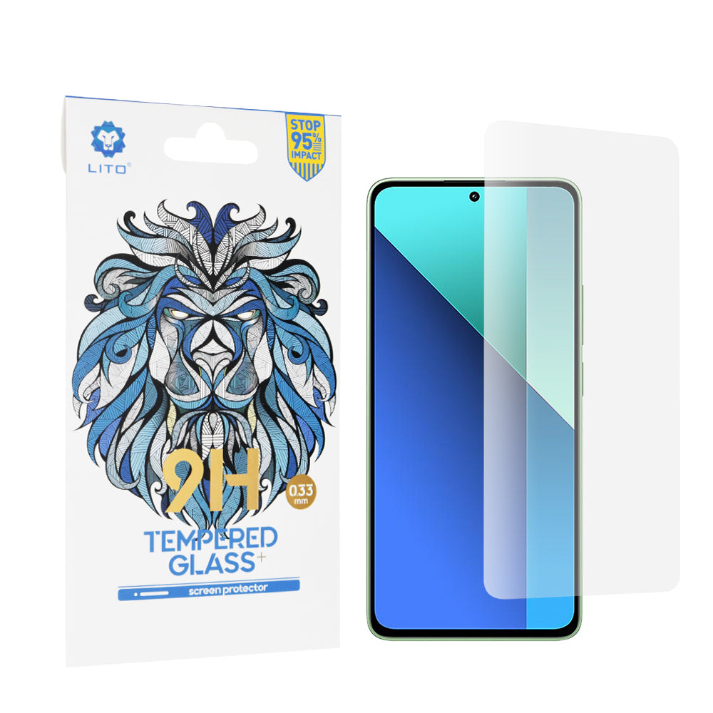 Lito Classic Näytönsuojakalvo Xiaomi Redmi Note 13 4G:lle, Panssarilasi, Full Glue, 2.5D