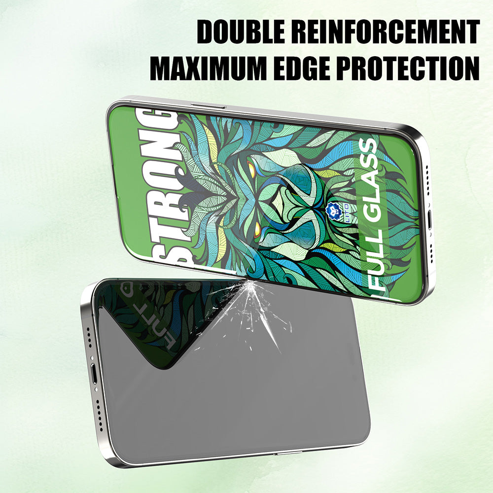 Lito D+ Max Strong suojakalvo Apple iPhone 17 / 16 Pro, karkaistu lasi, Full Glue, musta