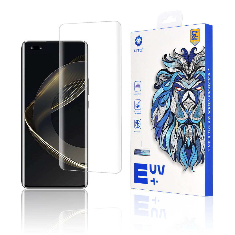 Lito-näytönsuoja Huawei nova 11 Pro:lle, karkaistu lasi, UV-liima, 3D