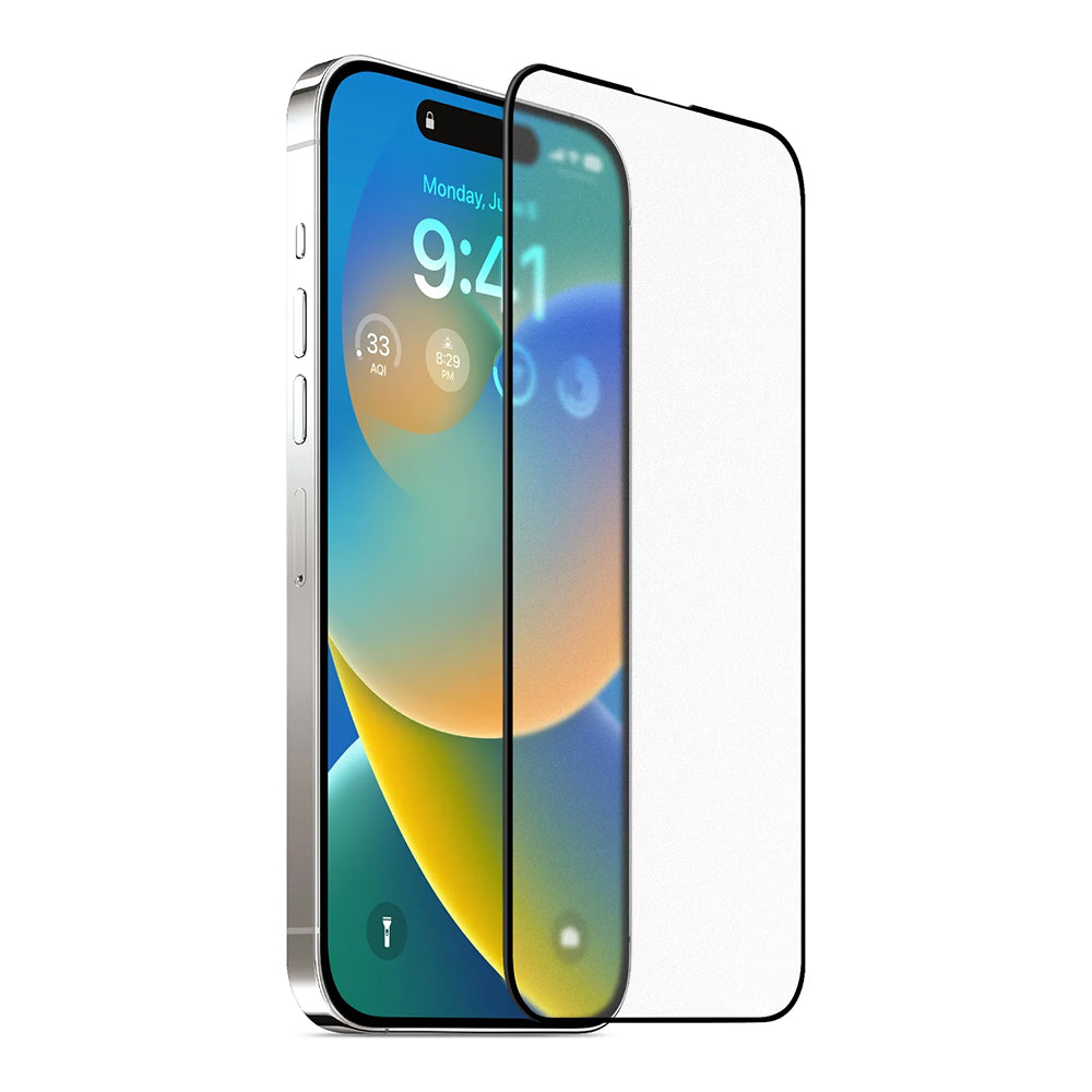 Suojakalvo Anank 5X Vahvistettu Mattanäyttö Apple iPhone 17 Prolle, Panssarilasi, Täysliima, 2.5D, Musta