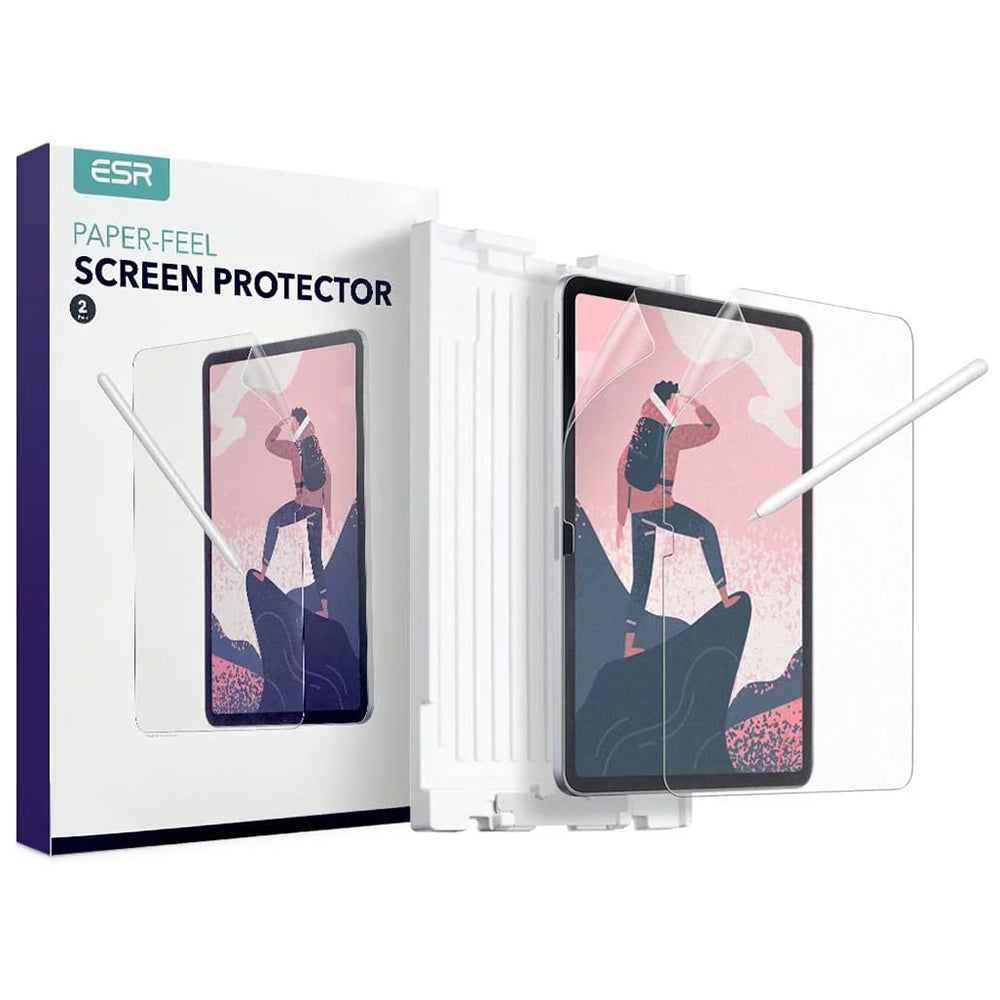 Matte ESR Paper Feel Screen Protector for Apple iPad (2025) / (2022), Plastic, Set of 2 Pieces