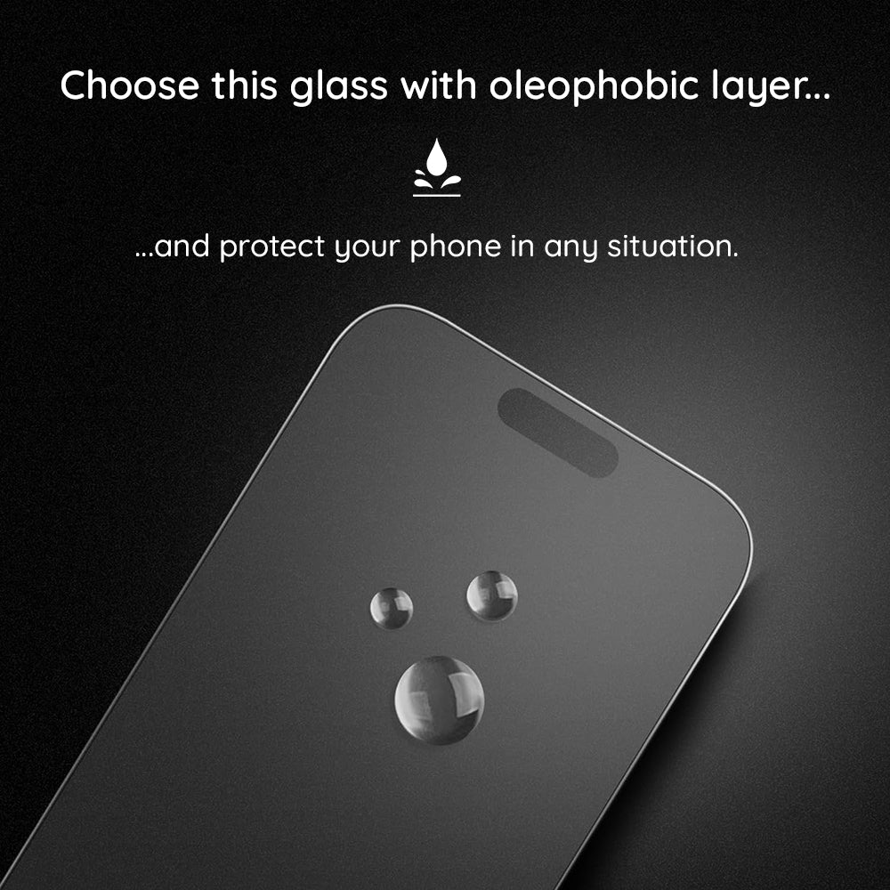 Lito HD Pro Matte -näytönsuoja Apple iPhone 16 Prolle, karkaistu lasi, täysiliimainen, musta