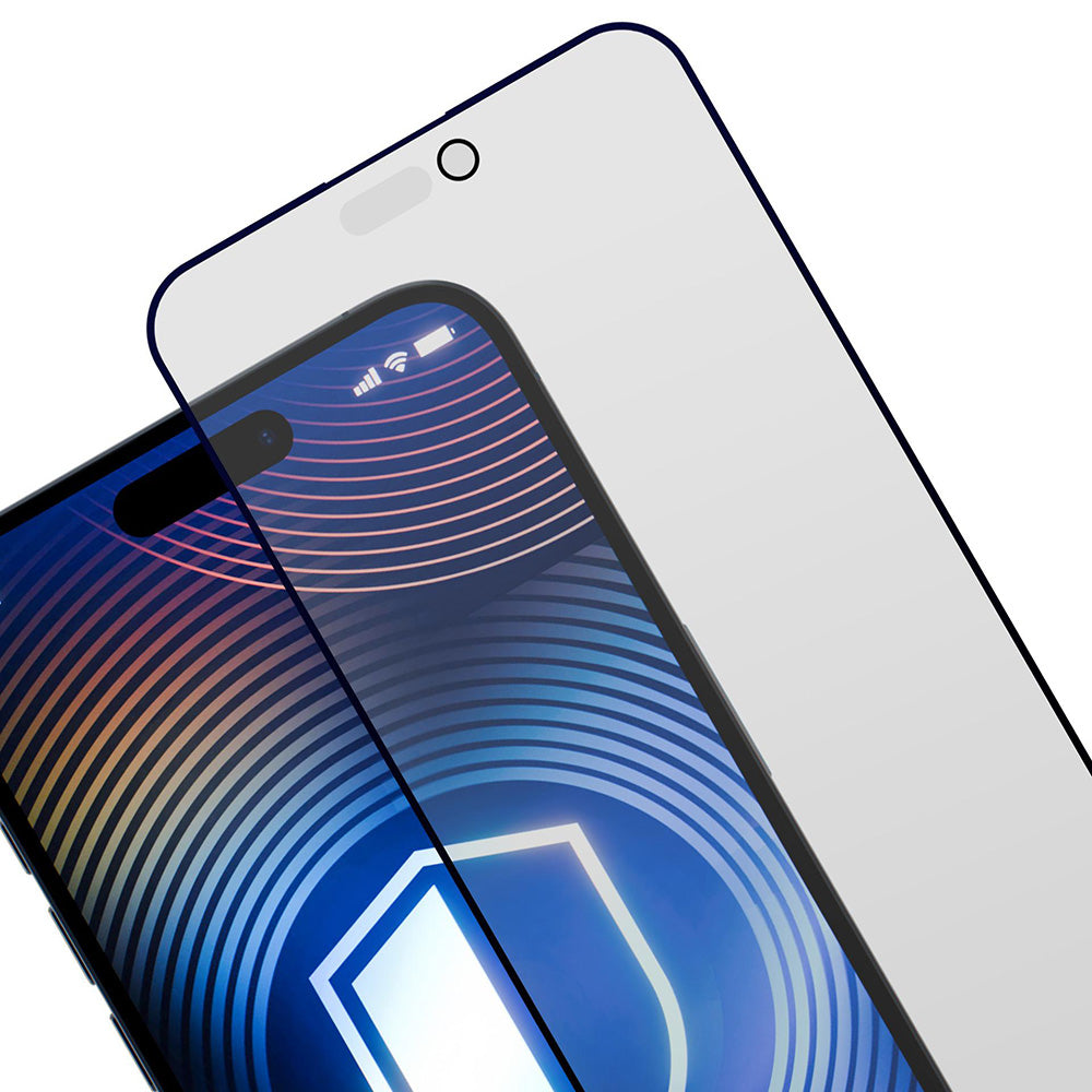 Mattapintainen yksityisyyssuojakalvo 3MK HardGlass Max Apple iPhone 17 Pro Max -puhelimelle, karkaistu lasi, täysliima