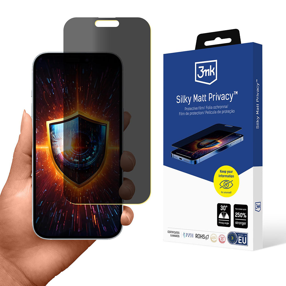 Mattapintainen yksityisyyssuojakalvo 3MK Silky Apple iPhone 17:lle, muovi