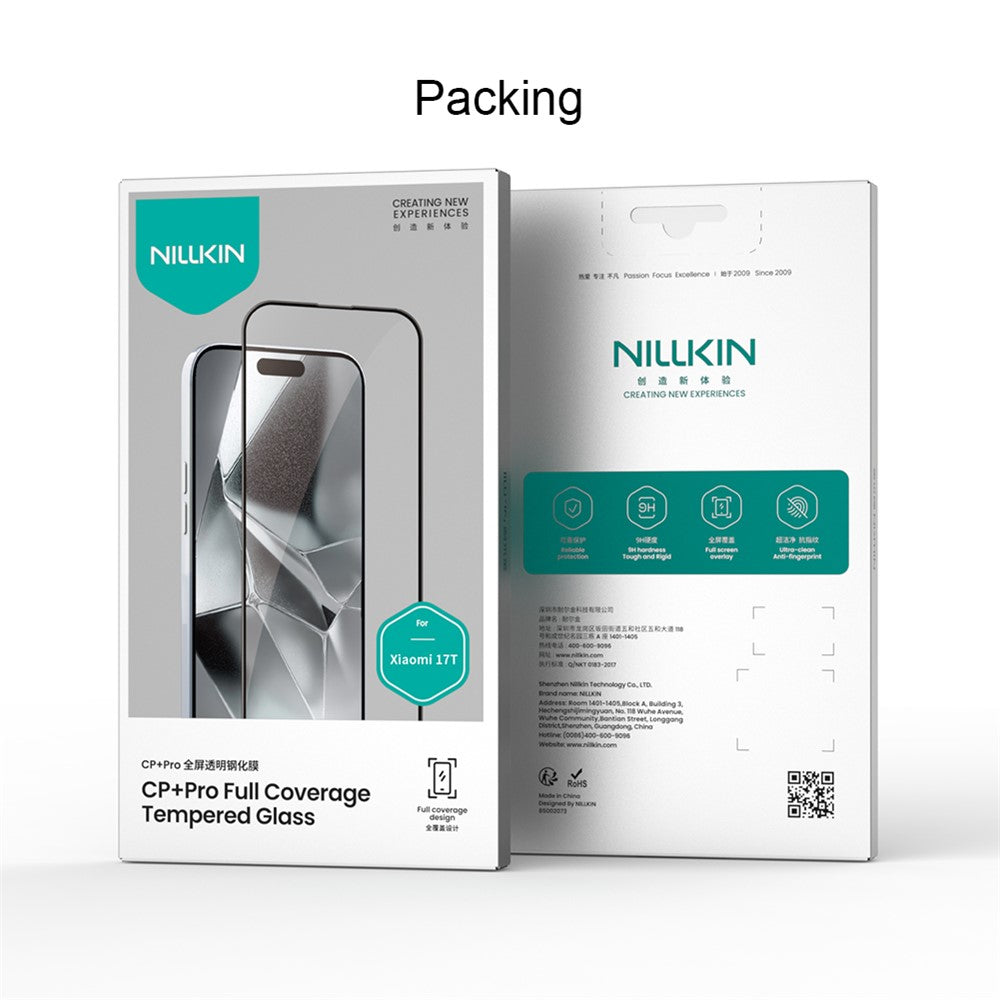 Nillkin CP+ Pro -näytönsuoja Samsung Galaxy A56 A566 / A36 A366:lle, karkaistu lasi, täysi liima, musta