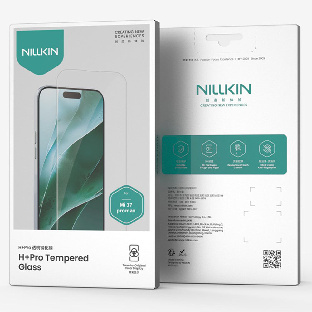 Nillkin H+ Pro -näytönsuoja Xiaomi 17 Pro Max / 17 Ultra, karkaistu lasi, täysi liima