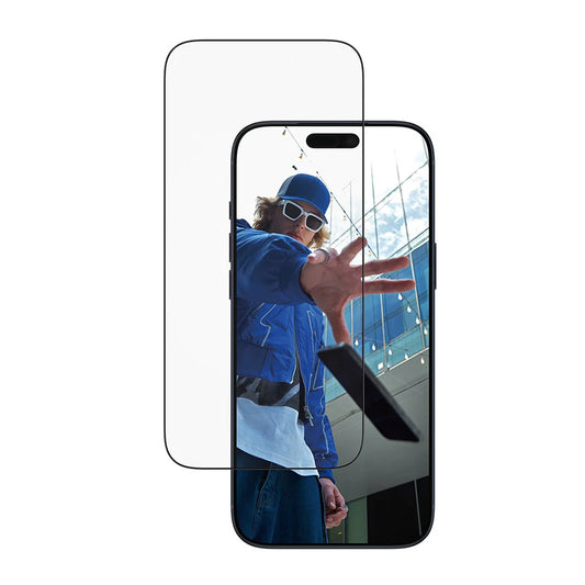 PanzerGlass Ultra-Wide Fit EasyAligner -suojakalvo Apple iPhone 17 Pro Max -puhelimelle, karkaistu lasi, täysliima, musta