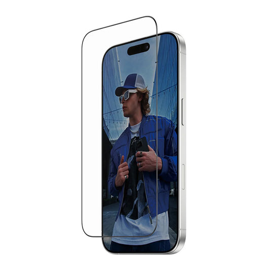 PanzerGlass Ultra-Wide Fit Fastfit -suojakalvo Apple iPhone 17 / 16 Pro -puhelimille, karkaistu lasi, täysliima, musta