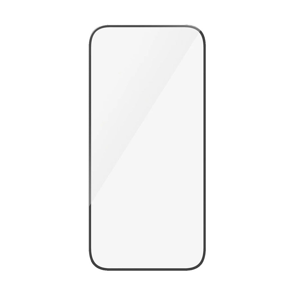 PanzerGlass Ultra-Wide Fit -suojakalvo Apple iPhone 16 / 15 -puhelimille, karkaistu lasi, täysliima, musta