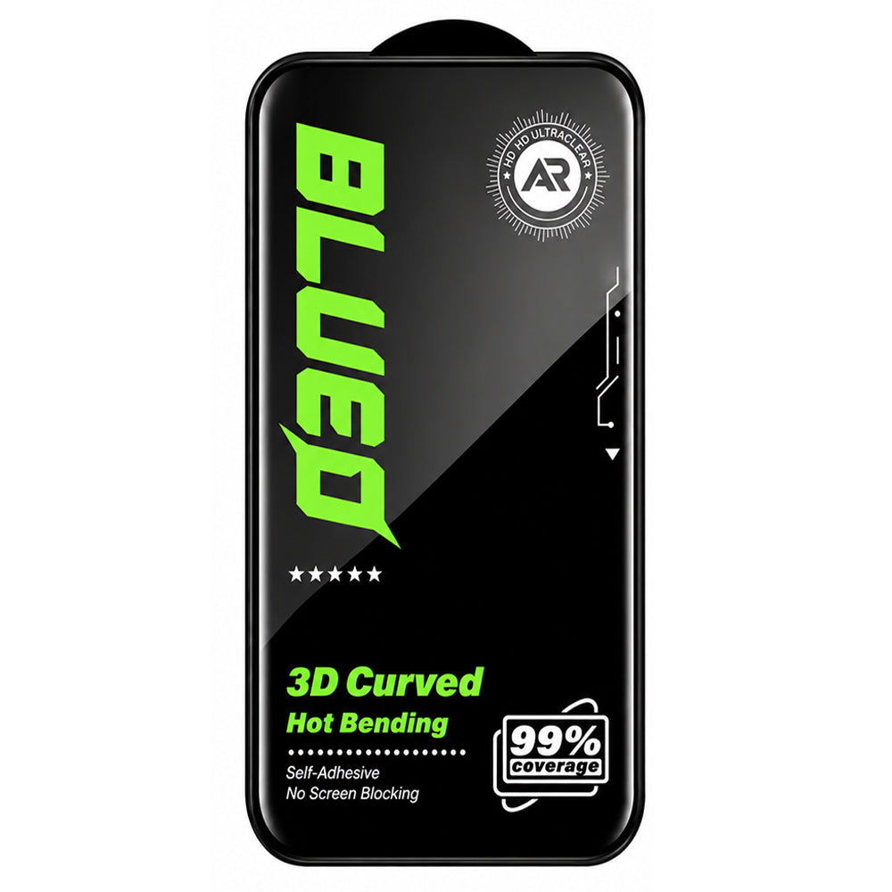 Blueo Anti Peep AR -yksityisyydensuojakalvo Apple iPhone 18 Pro Max -puhelimelle, karkaistu lasi, Full Glue, 3D