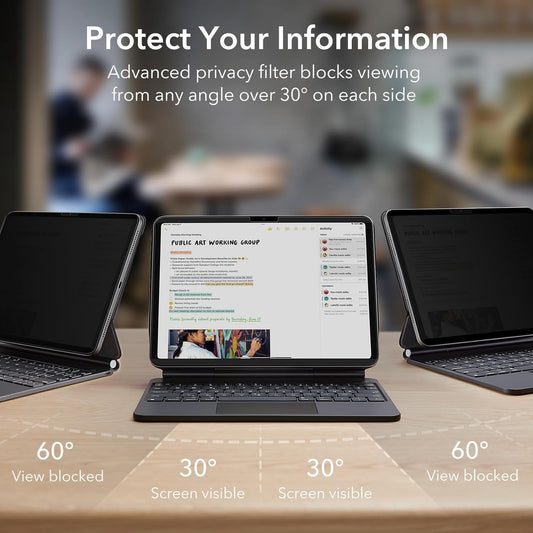 Suojakalvo ESR Magnetic Privacy Apple iPad Pro 13 (2024), Muovi