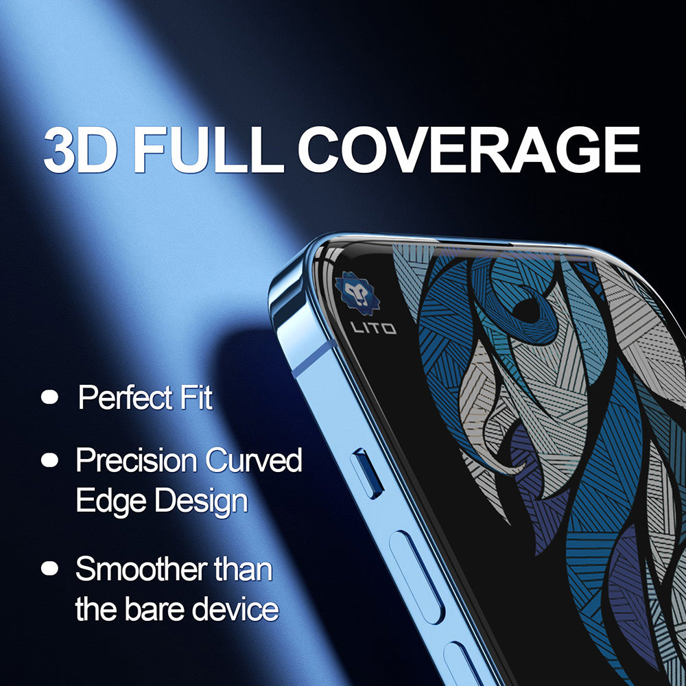 Suojakalvo Privacy Lito D+ Max 4K Apple iPhone 17 Air, Karkaistu lasi, Full Glue