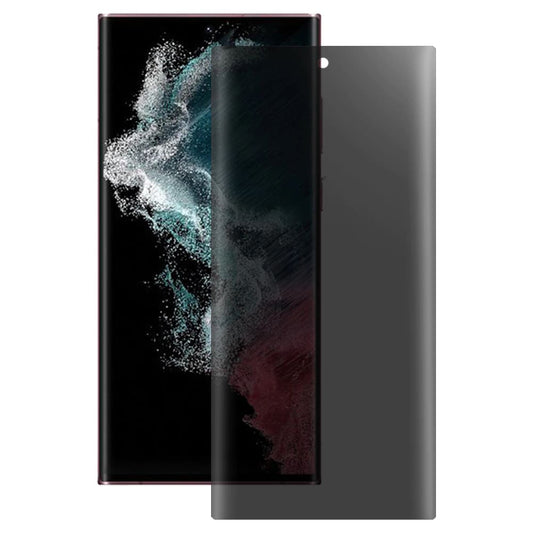 Lito Privacy -näytönsuoja Samsung Galaxy S22 Ultra 5G S908:lle, karkaistu lasi, UV-liima, 3D