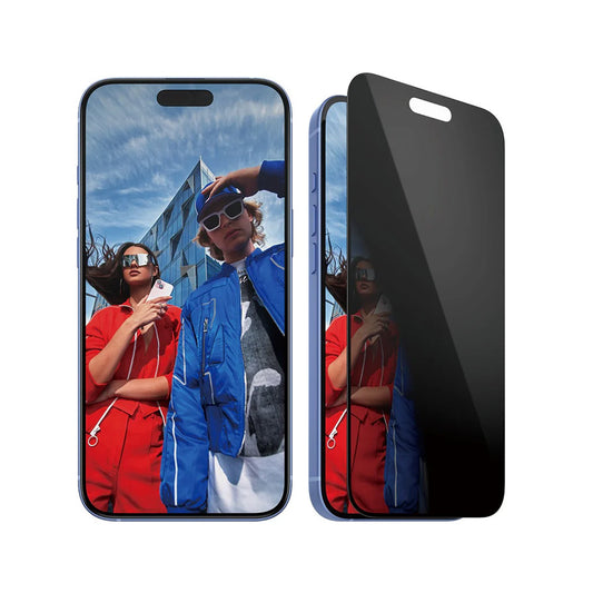 Privacy PanzerGlass Ultra-Wide Fit EasyAligner -näytönsuojakalvo Apple iPhone 16 Plus / 15 Plus -puhelimille, karkaistu lasi, täysliima