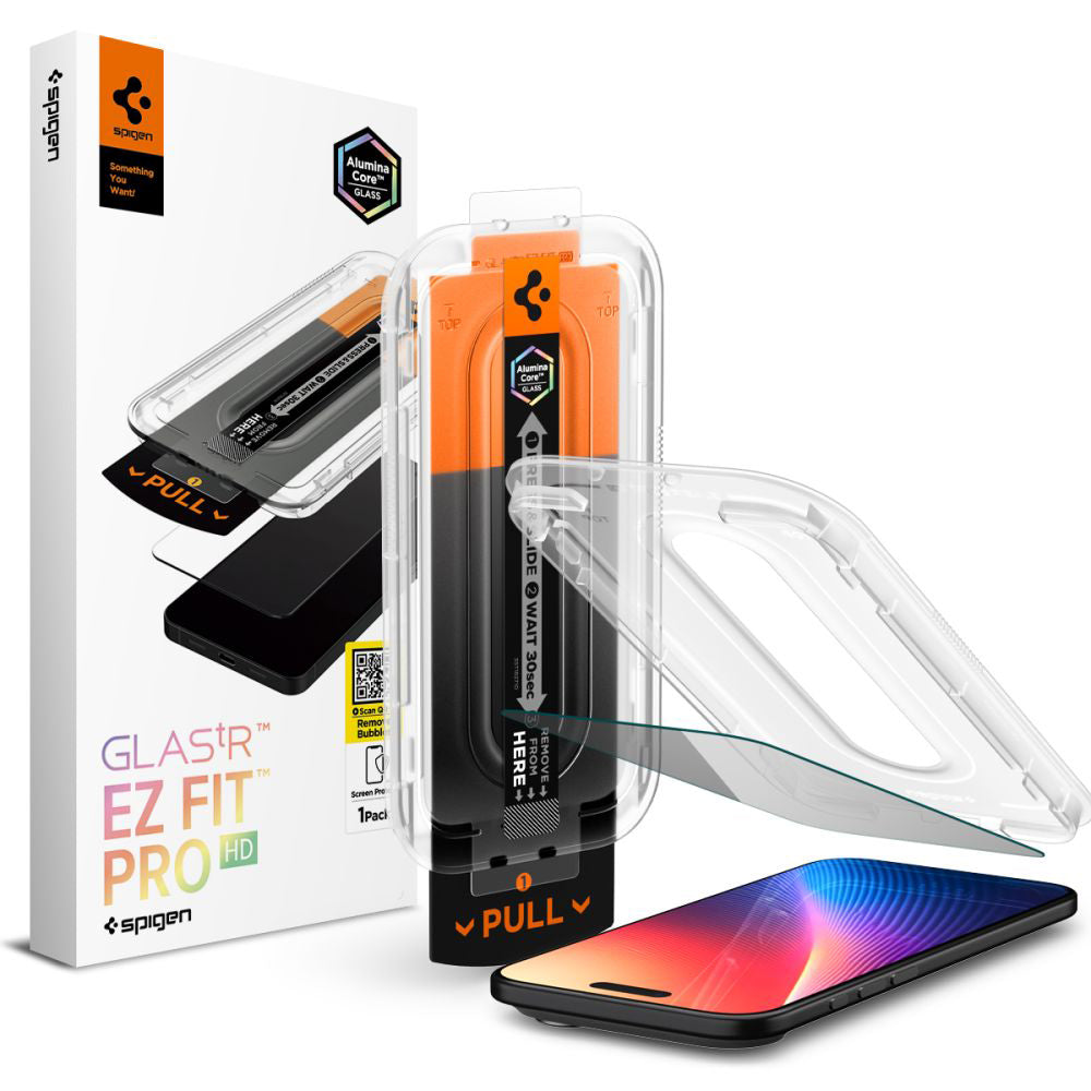 Suojakalvo Privacy Spigen GlastR EZ FIT Pro Apple iPhone 17 Air, Karkaistu lasi, Full Glue AGL09871