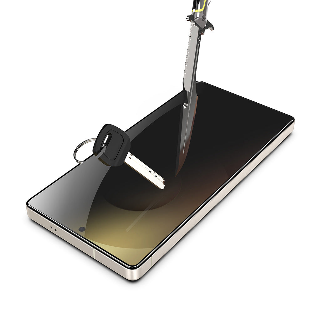 Privacy Techsuit TitanGlass CrystalHD Screen Protector for Samsung Galaxy S26, Tempered Glass, Full Glue