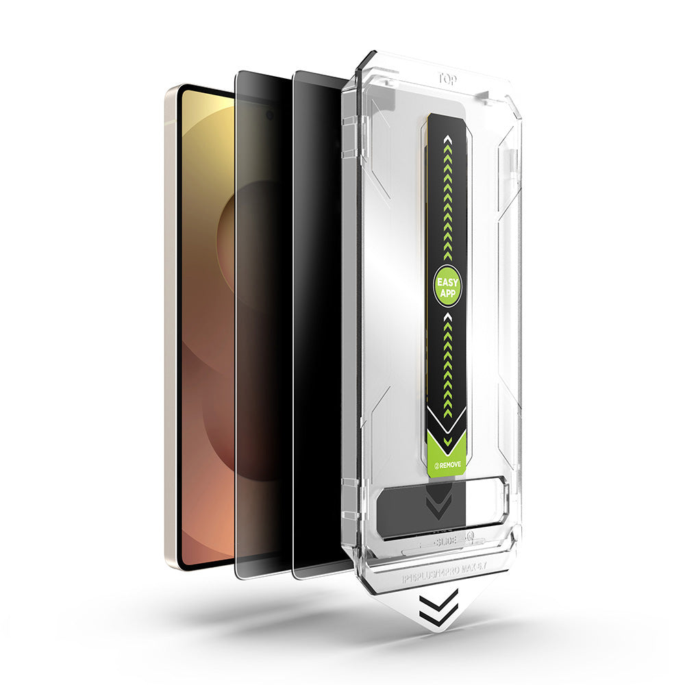 Screen Protector Privacy Techsuit TitanGlass CrystalHD for Samsung Galaxy S26 Ultra S948, Tempered Glass, Full Glue, Set of 2 Pieces