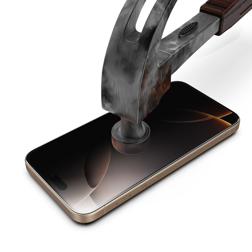 Privacy Techsuit TitanGlass -näytönsuoja Apple iPhone 18 Prolle, turvalasi, täysliimainen, 2 kappaleen setti