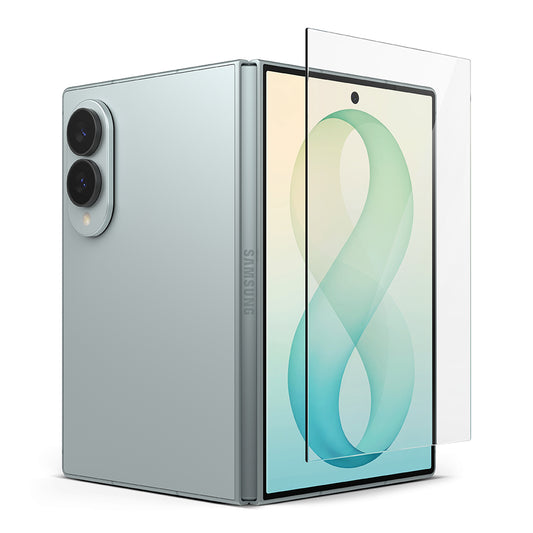 Ringke Easy Slide ulkoinen näytönsuoja Samsung Galaxy Z Fold8 F971:lle, karkaistu lasi, täysi liima, 2 kappaleen setti
