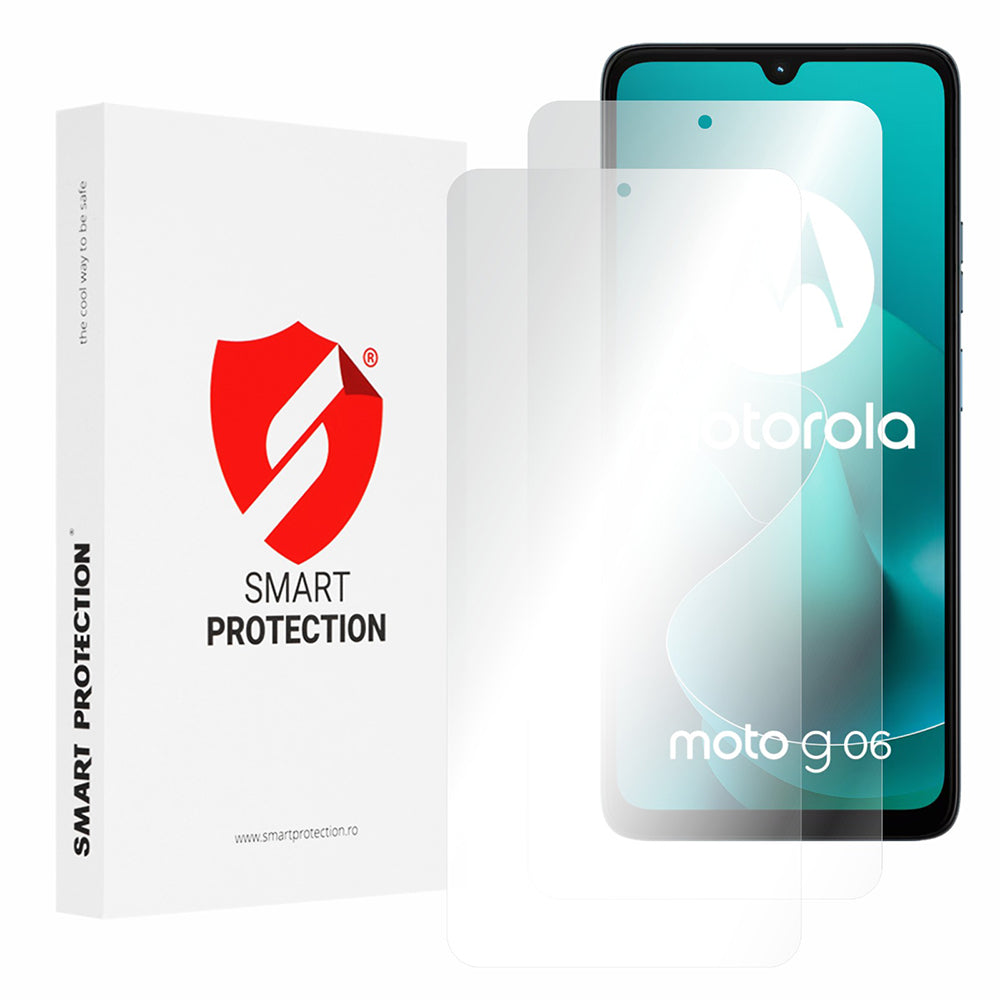 Suojakalvo Smart Protection Premium Classic Motorola Moto G06 Power / G06 -puhelimelle, Muovi, Täysliima, 2 kappaleen setti