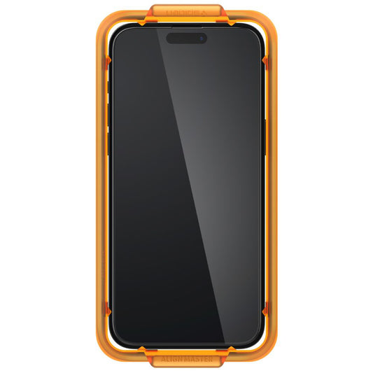 Spigen GlastR Align Master -näytönsuojakalvo Apple iPhone 15:lle, karkaistu lasi, täysliima, 2 kappaleen setti, musta AGL06906