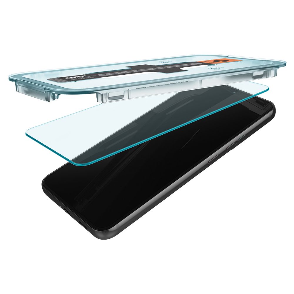 Spigen GlastR EZ FIT -näytönsuoja Samsung Galaxy S22 5G S901:lle, karkaistu lasi, täysiliimainen, 2 kappaleen setti AGL04151