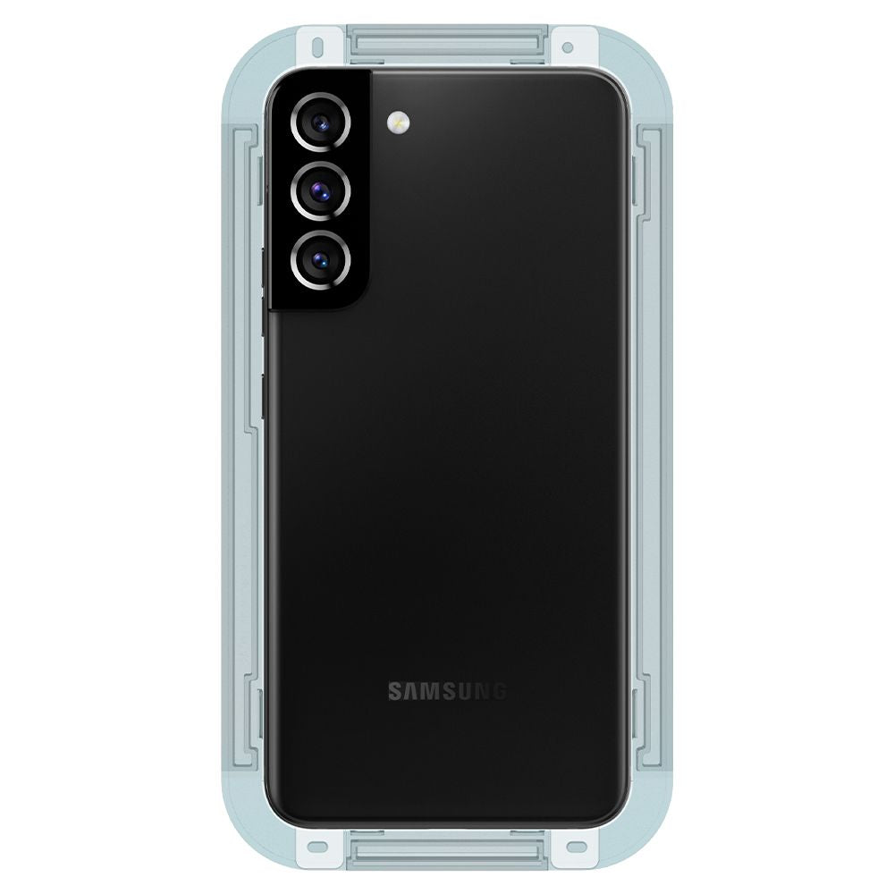 Spigen GlastR EZ FIT -näytönsuoja Samsung Galaxy S22 5G S901:lle, karkaistu lasi, täysiliimainen, 2 kappaleen setti AGL04151