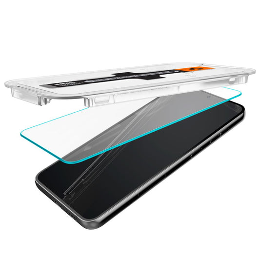 Spigen GlastR EZ FIT -näytönsuojakalvo Samsung Galaxy S23 S911:lle, karkaistu lasi, täysliima, 2 kappaleen setti AGL05958