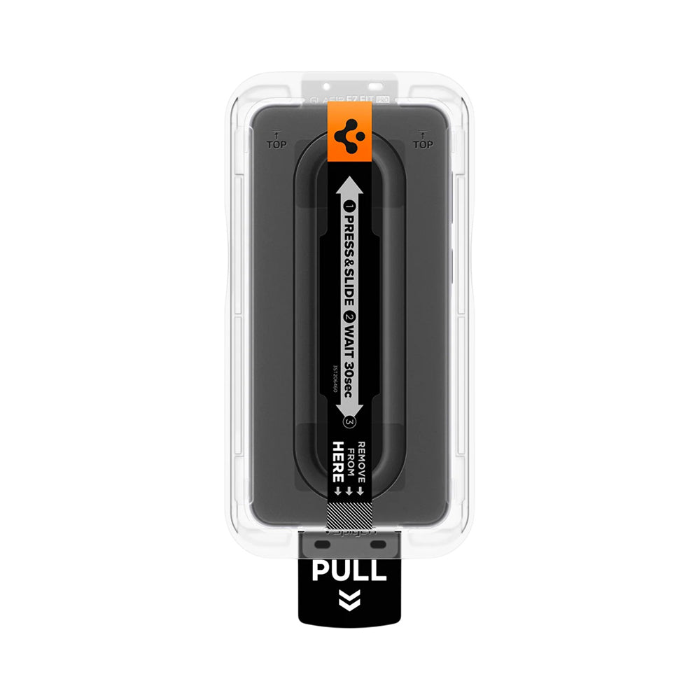 Spigen GlastR EZ FIT Pro HD -suojakalvo Samsung Galaxy A57 5G:lle, Turvalasi, Täysliima, 2 kappaleen setti AGL11397