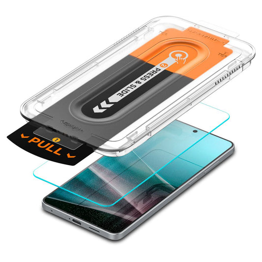 Suojakalvo Spigen GlastR EZ FIT Pro Samsung Galaxy S25 Edge S937 -puhelimelle, Karkaistu lasi, Täysliima